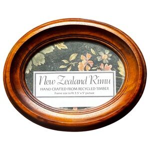 Vintage New Zealand Rimu Wooden Frame